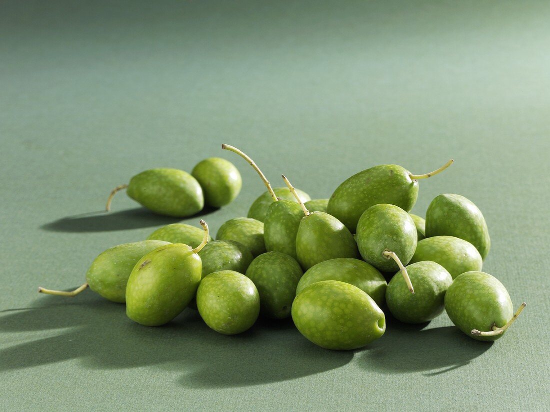 Several green olives