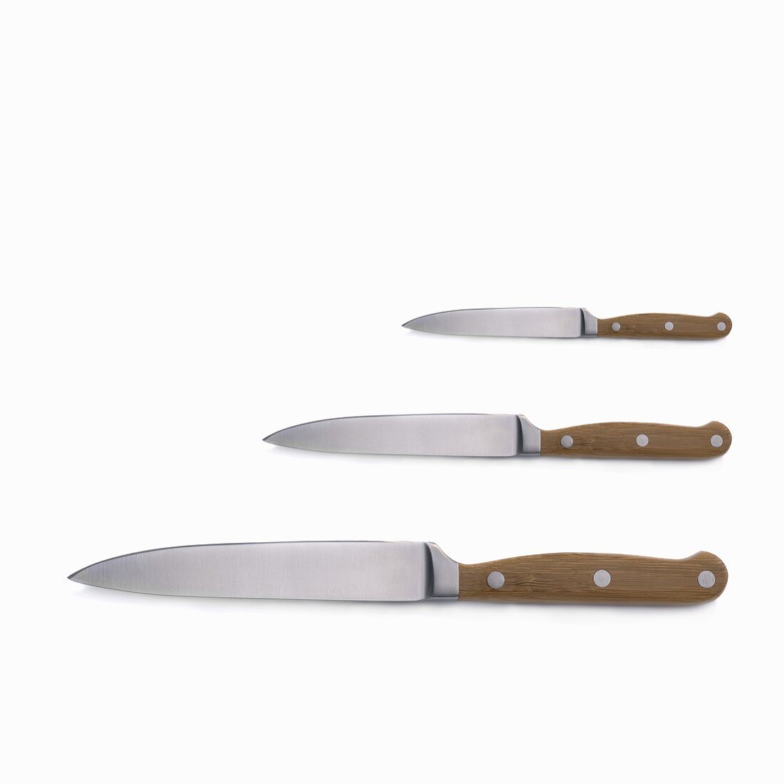 Three kitchen knives