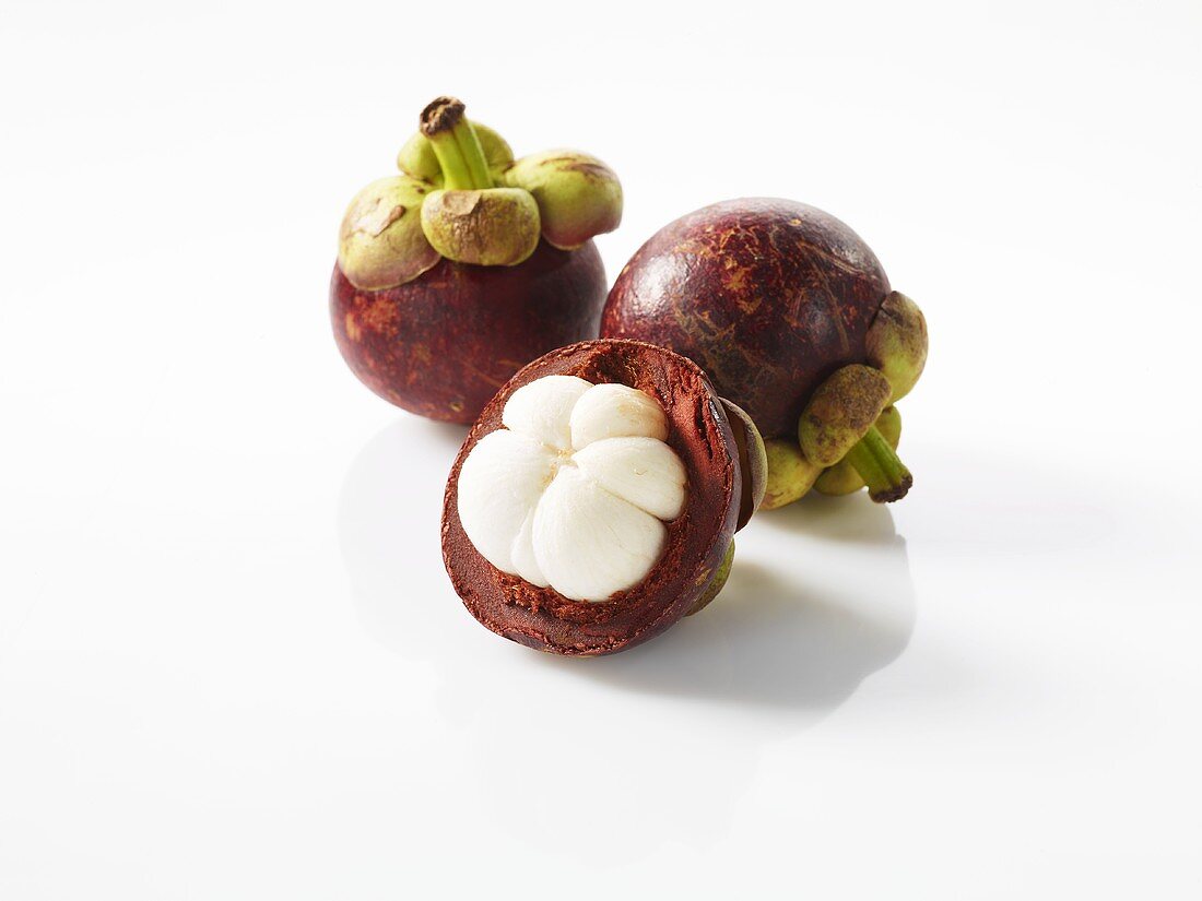 Three mangosteens