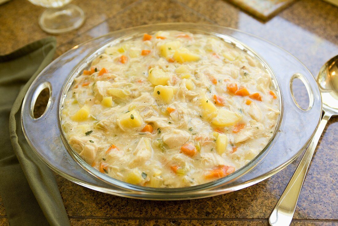 Bowl of Chicken Fricassee