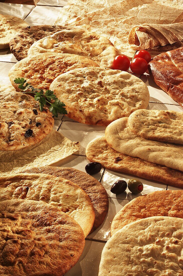 Variety of Flat Breads