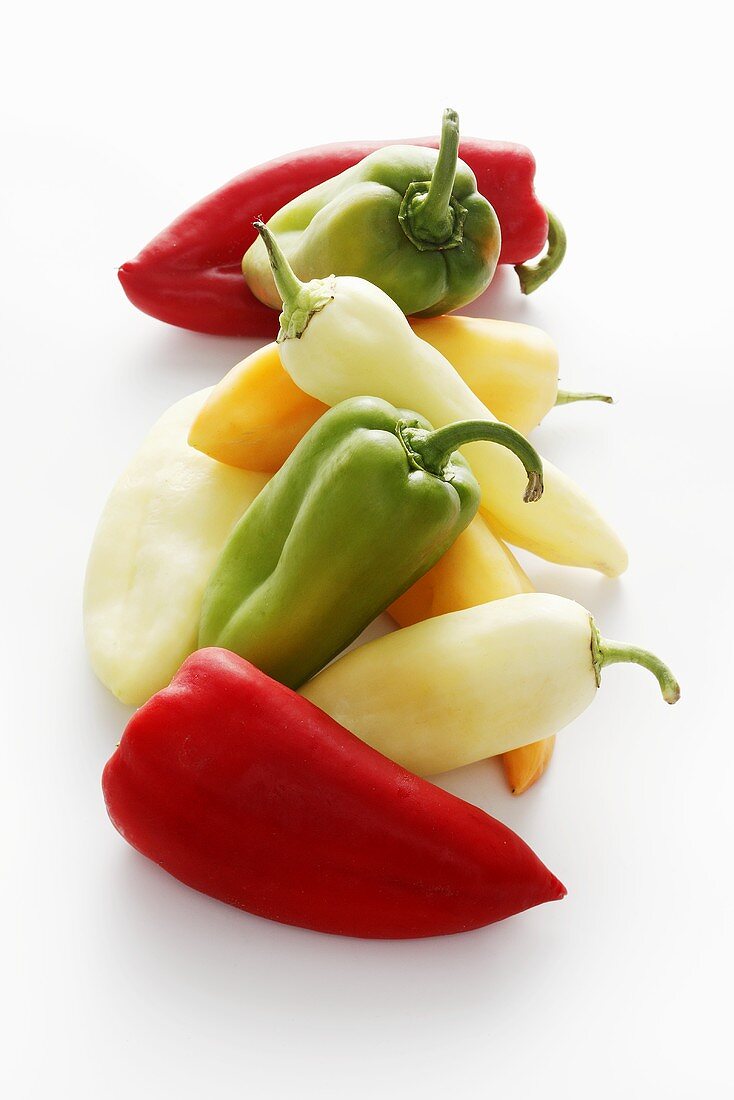 A variety of peppers