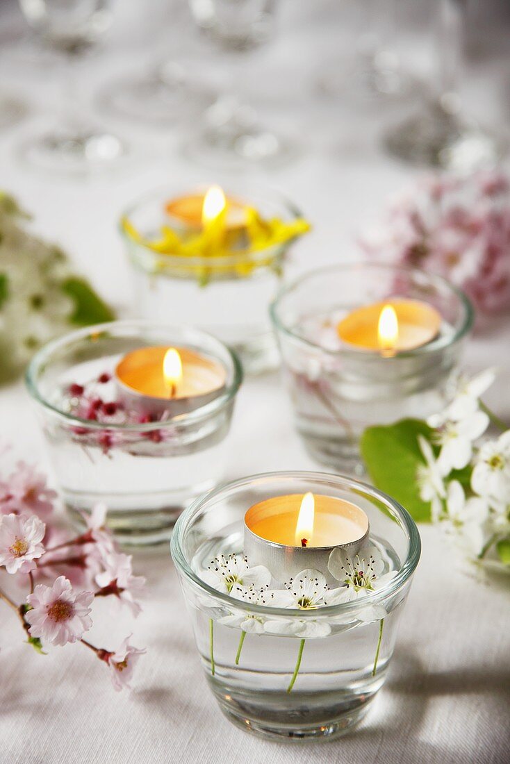 Spring Table Tea Lights