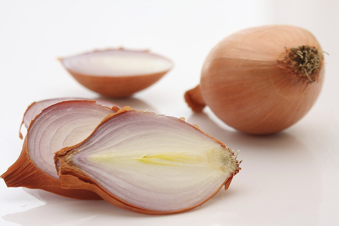 Onions, whole and sliced