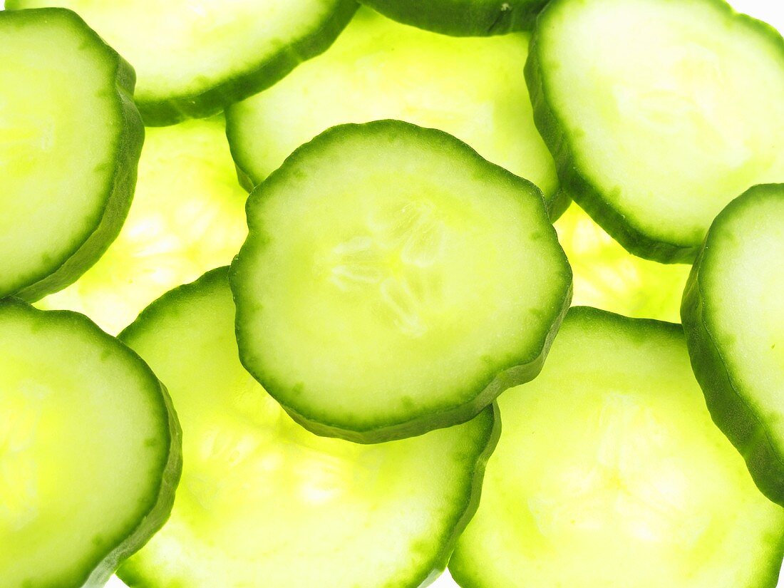 Sliced cucumber (macro-zoom)
