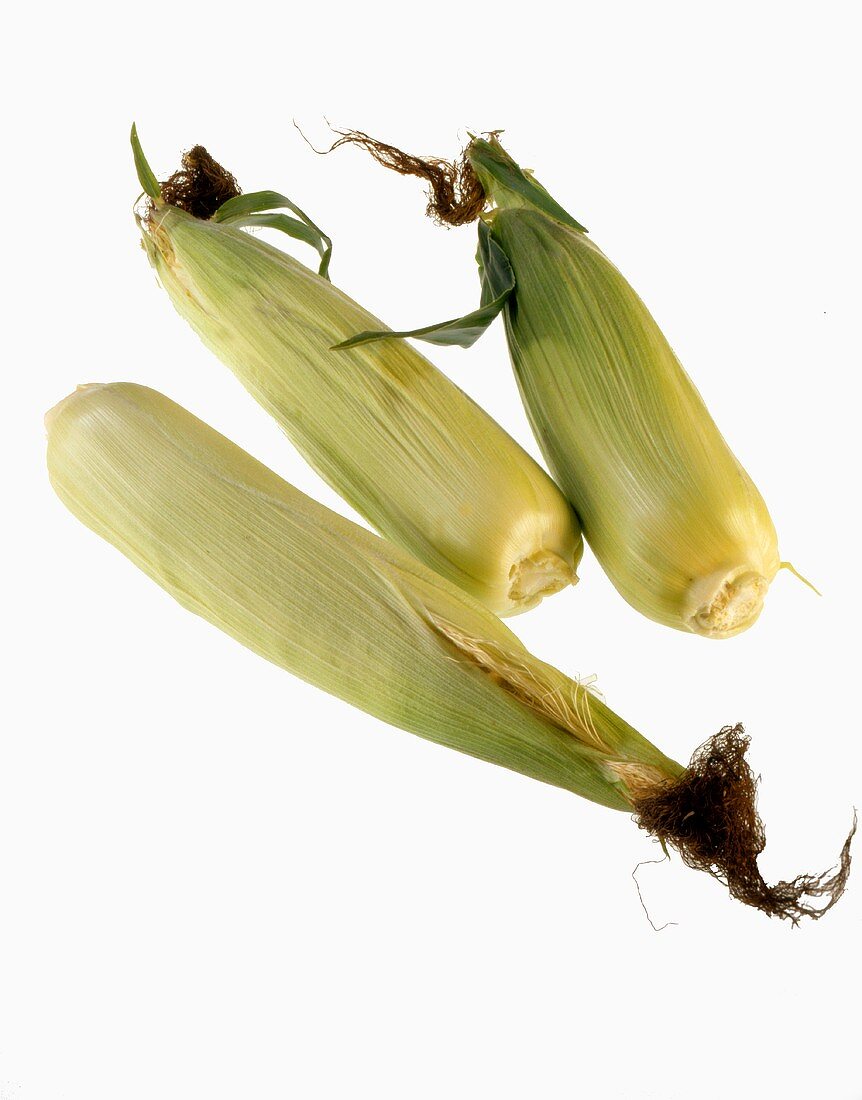 Three corncobs