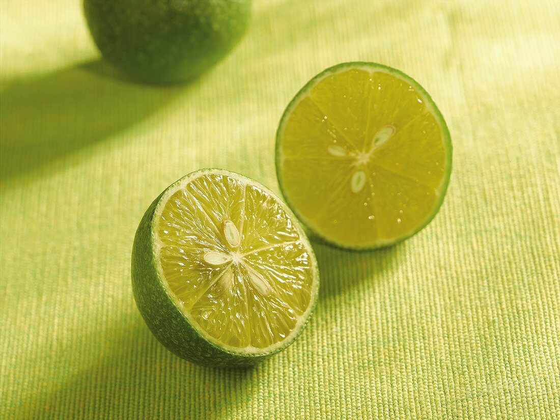 A halved lime