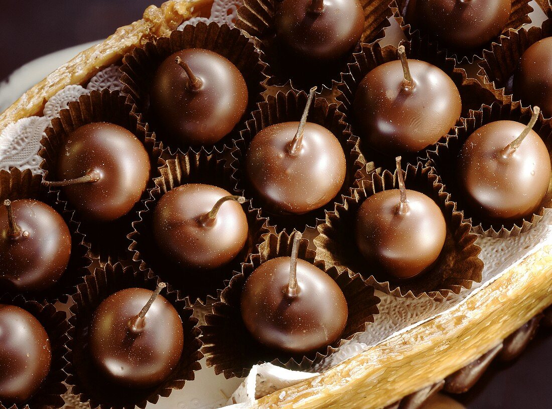 Chocolate covered Brandy Cherries