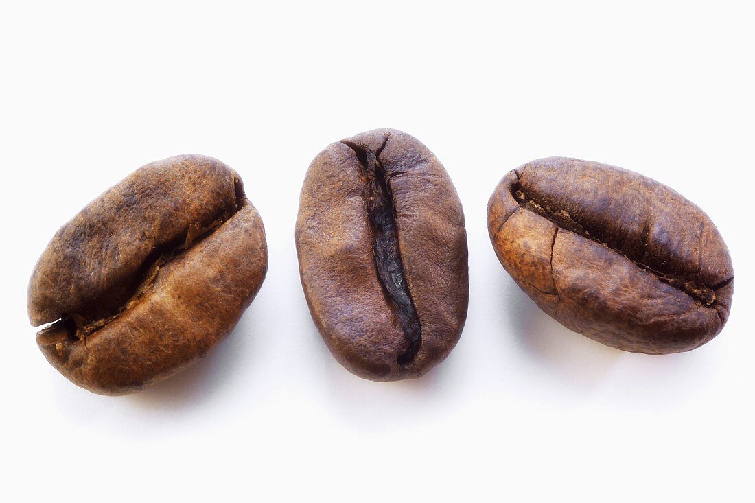 Three coffee beans