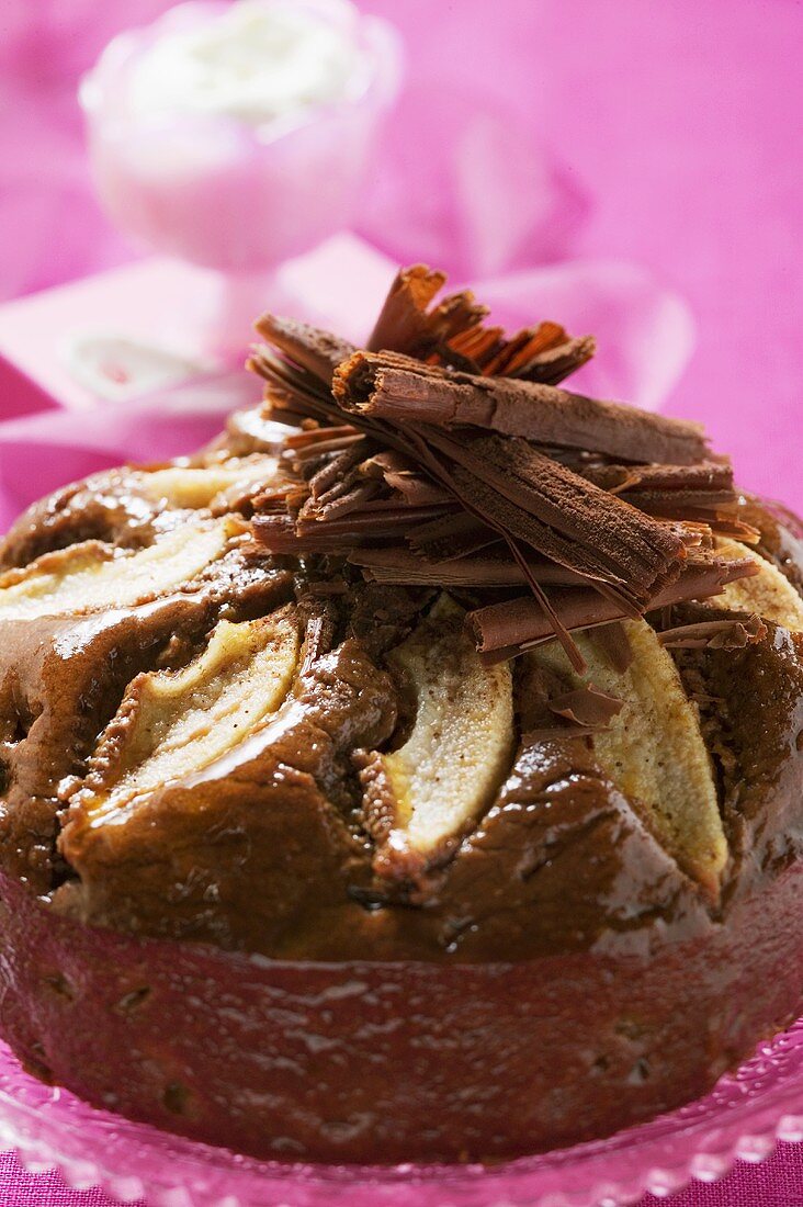 Chocolate pear cake