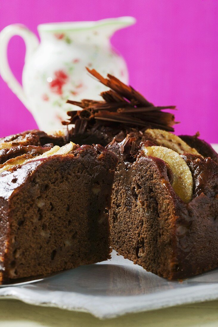 Chocolate pear cake