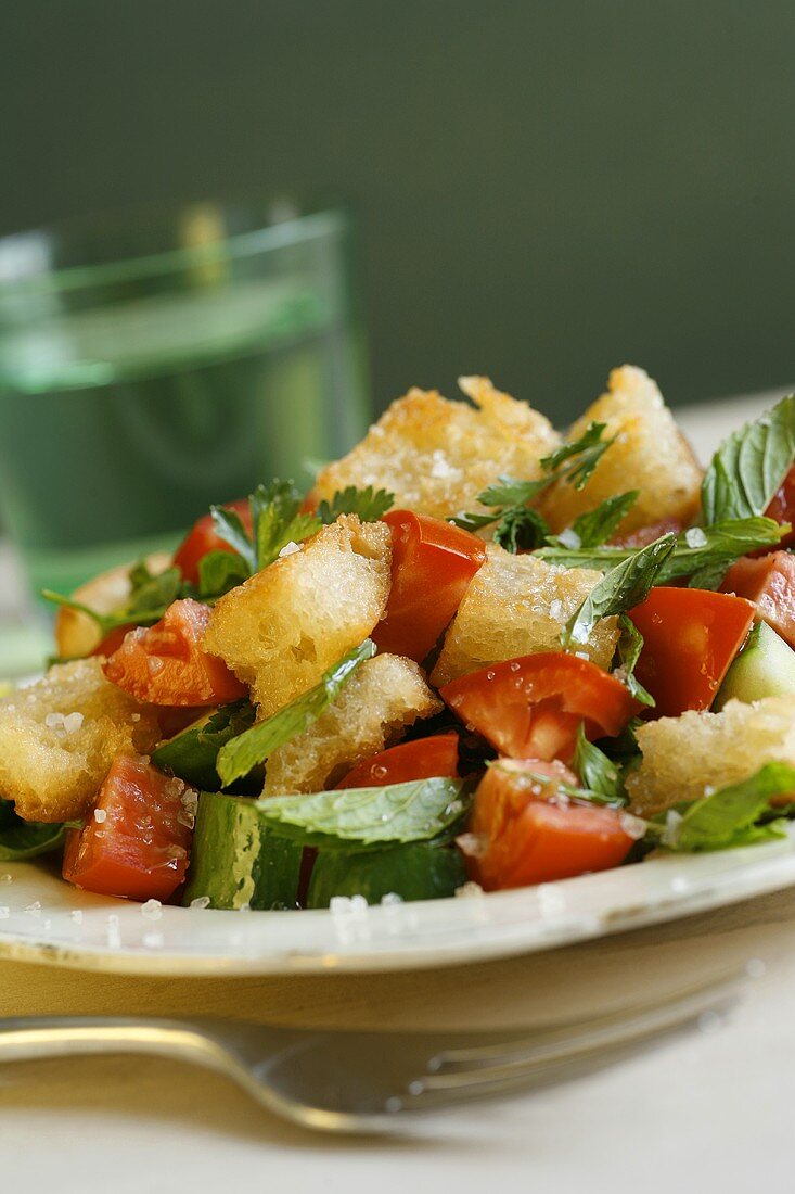 Fatush (Fried bread salad, Egypt)