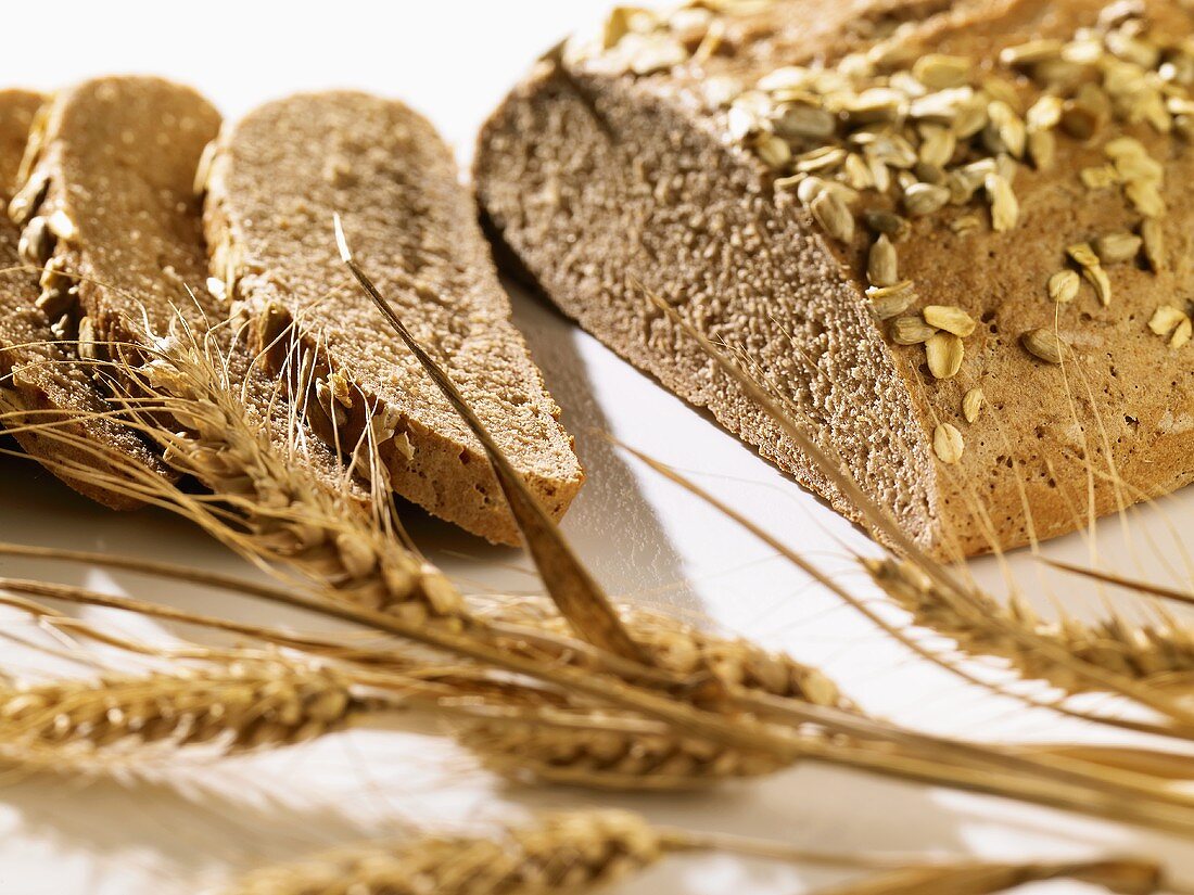 Organic mixed wheat and rye bread