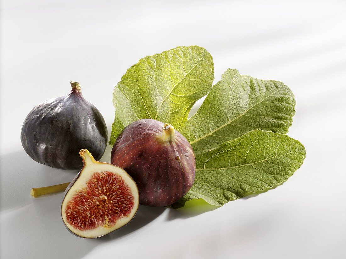 Two whole figs and half a fig