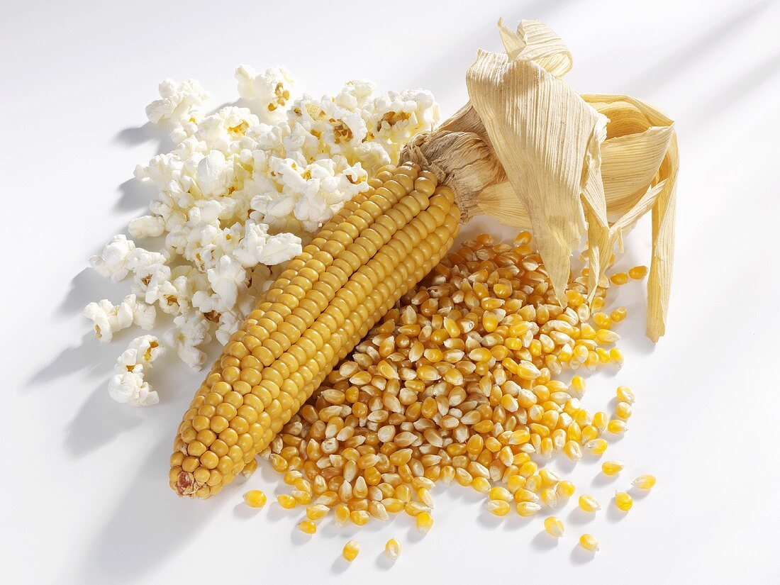 Popcorn and corn on the cob
