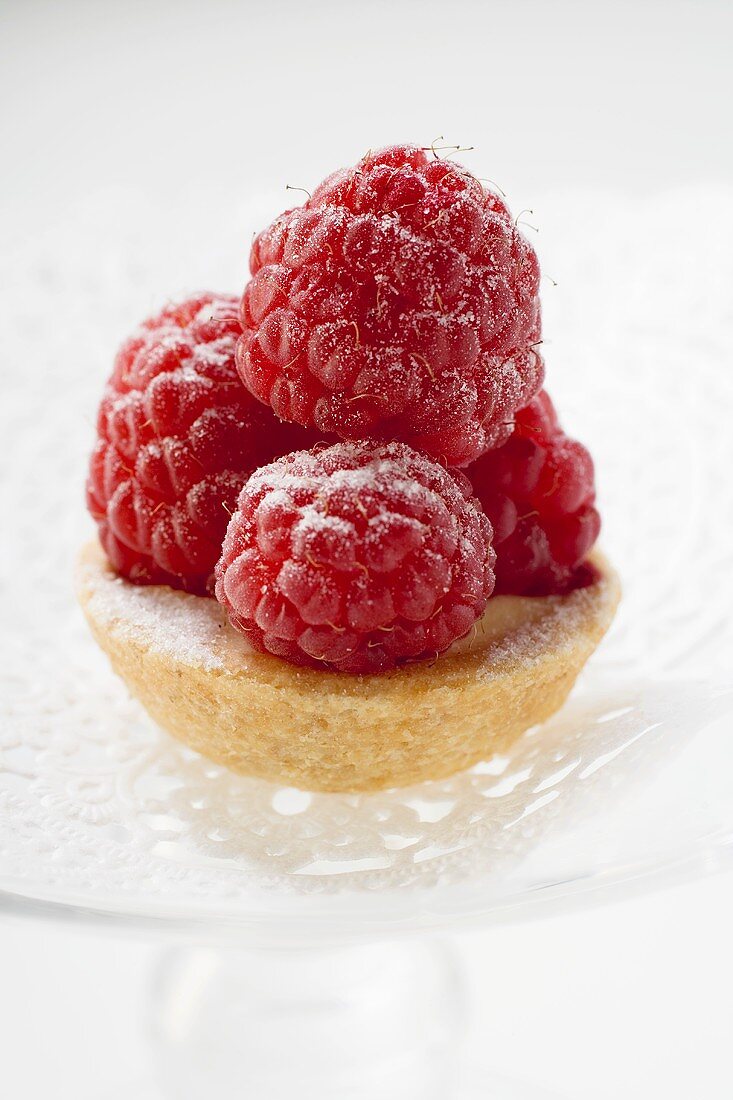 A raspberry tart
