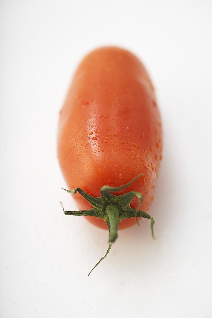 A plum tomato
