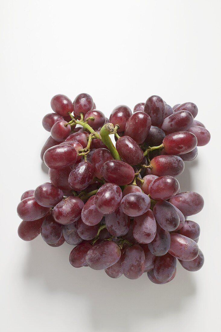 Fresh red grapes