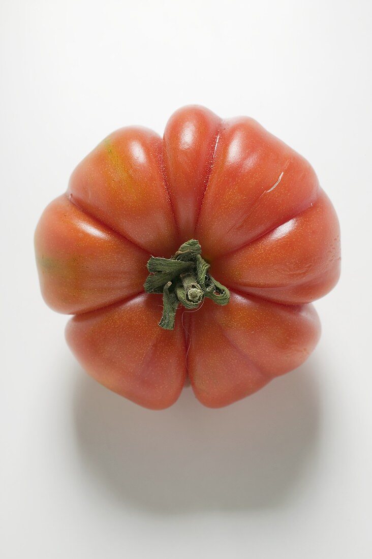 Beefsteak tomato from above