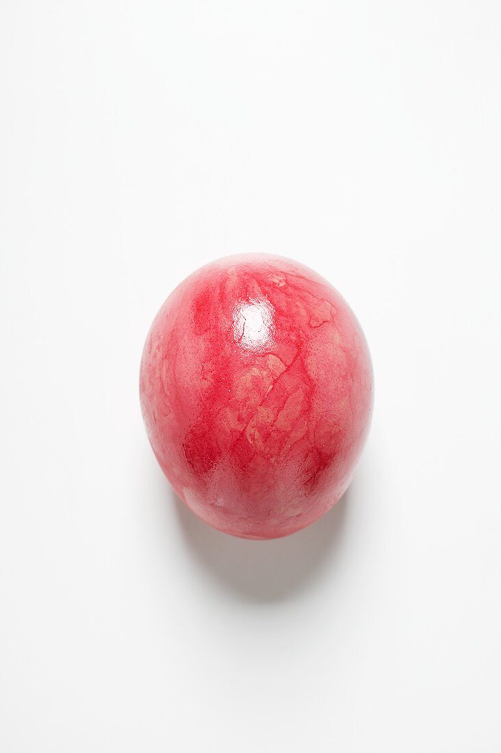 A red Easter egg