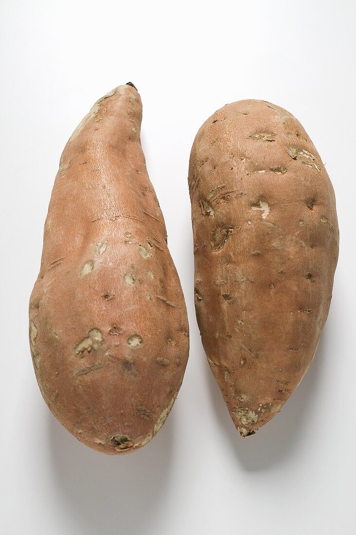 Two sweet potatoes