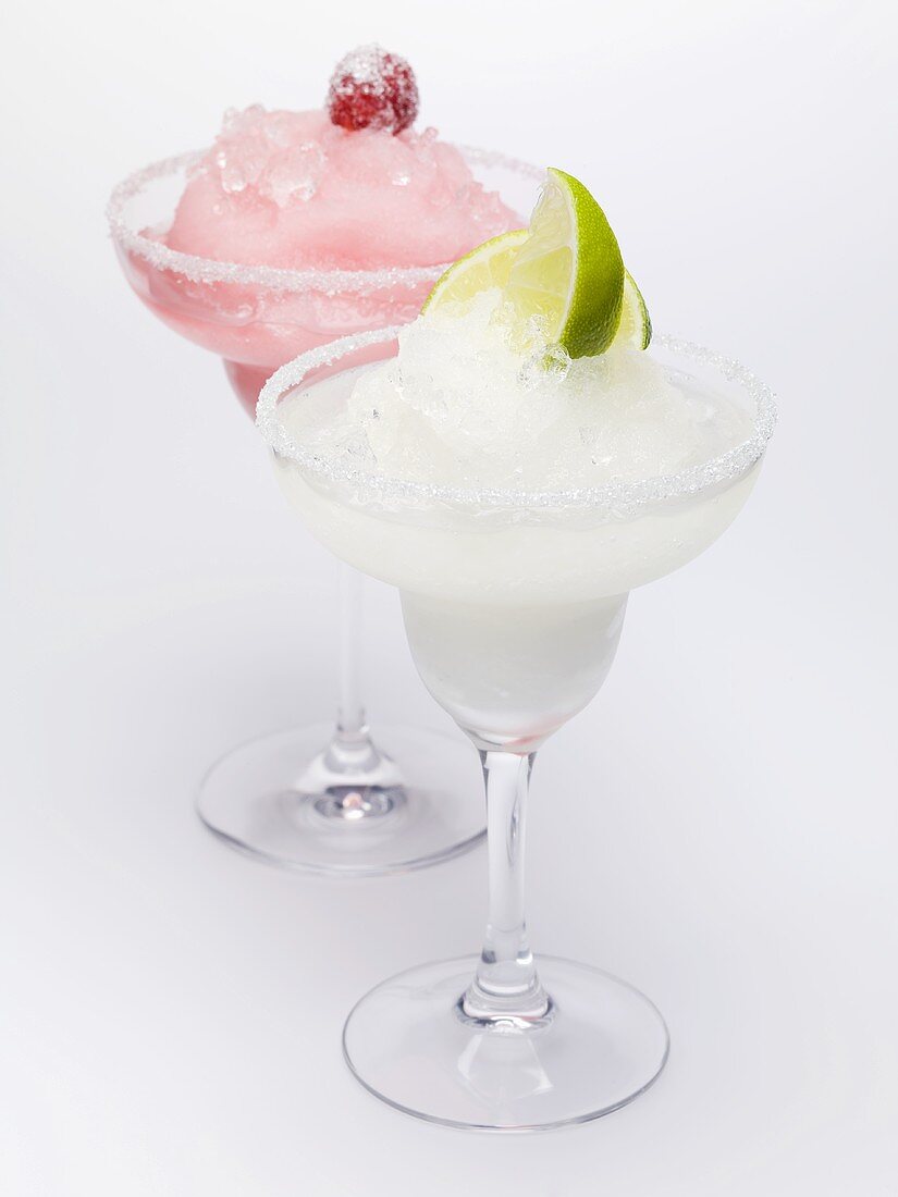 Two different Frozen Margaritas