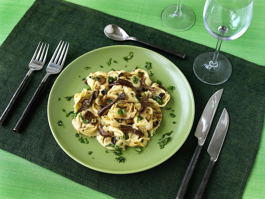 Tortellini mit Steinpilzen