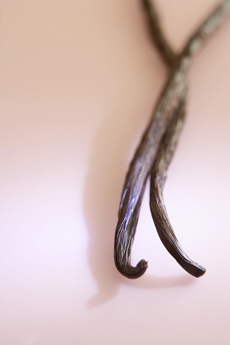 Two vanilla pods