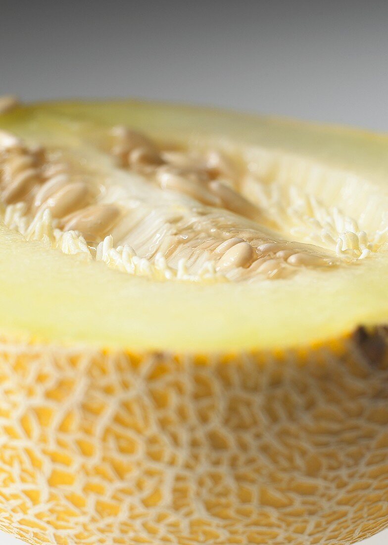 Half a Galia melon (detail)