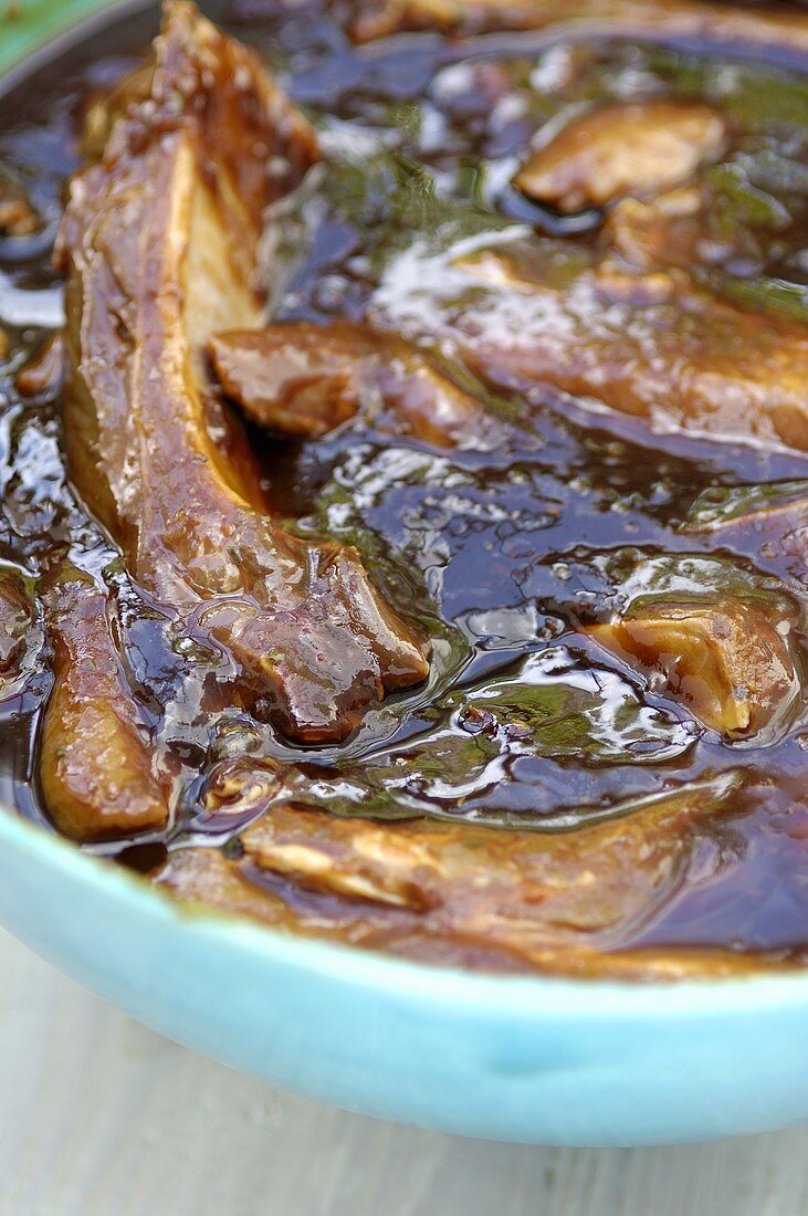 Marinated spare ribs