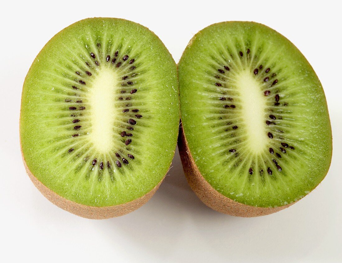 Eine halbierte Kiwi