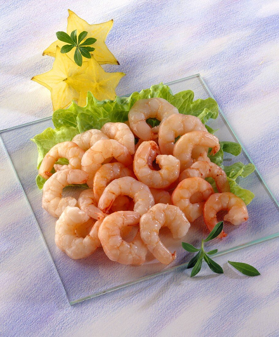 Garnelenschwänze (Scampi), gekocht