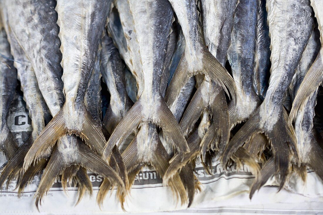 Dried fish at a market in Bangkok