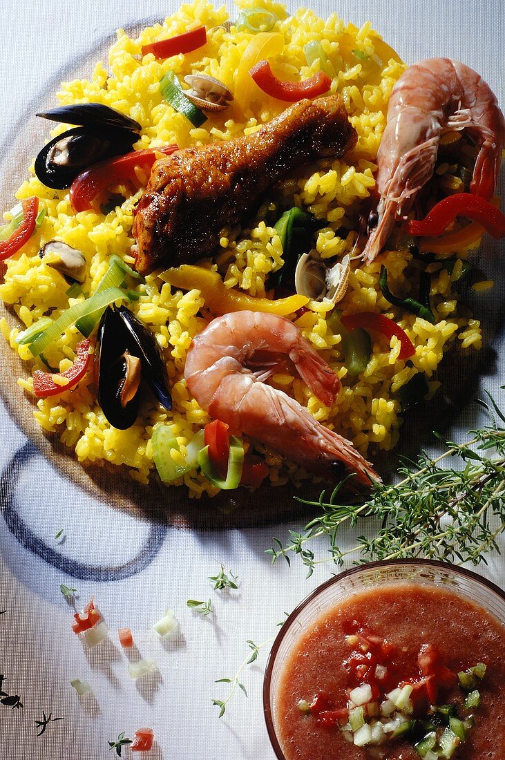 Paella (Pan-cooked rice dish, Spain)