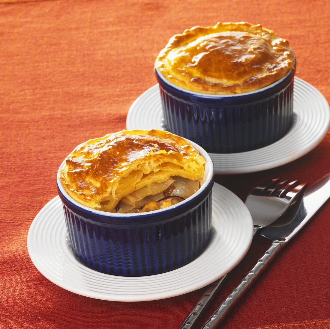 Individual chicory pies