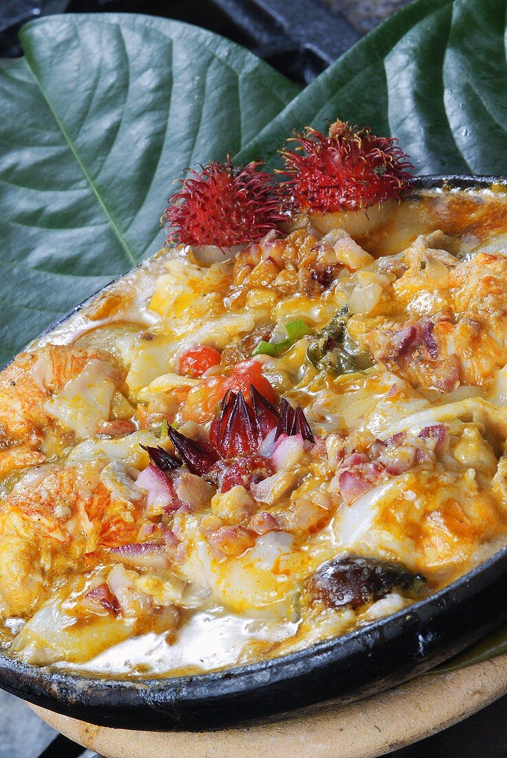 Moqueca de Camarao (Garneleneintopf mit Kokosmilch, Brasilien)