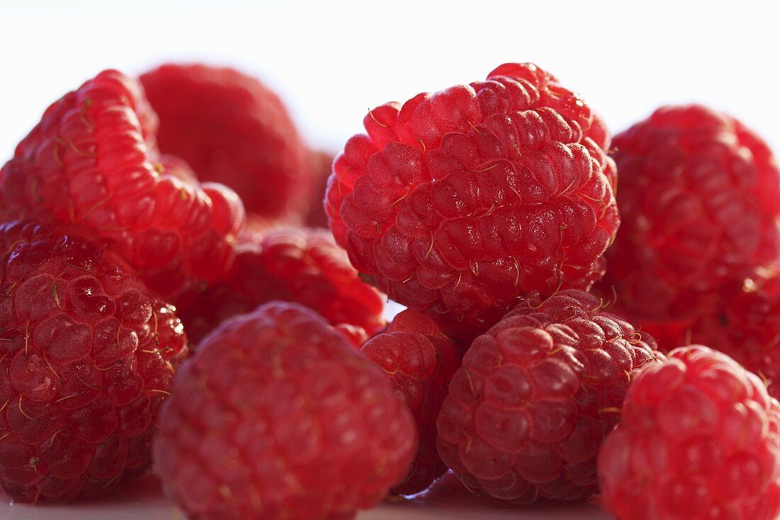 Several raspberries (close-up)