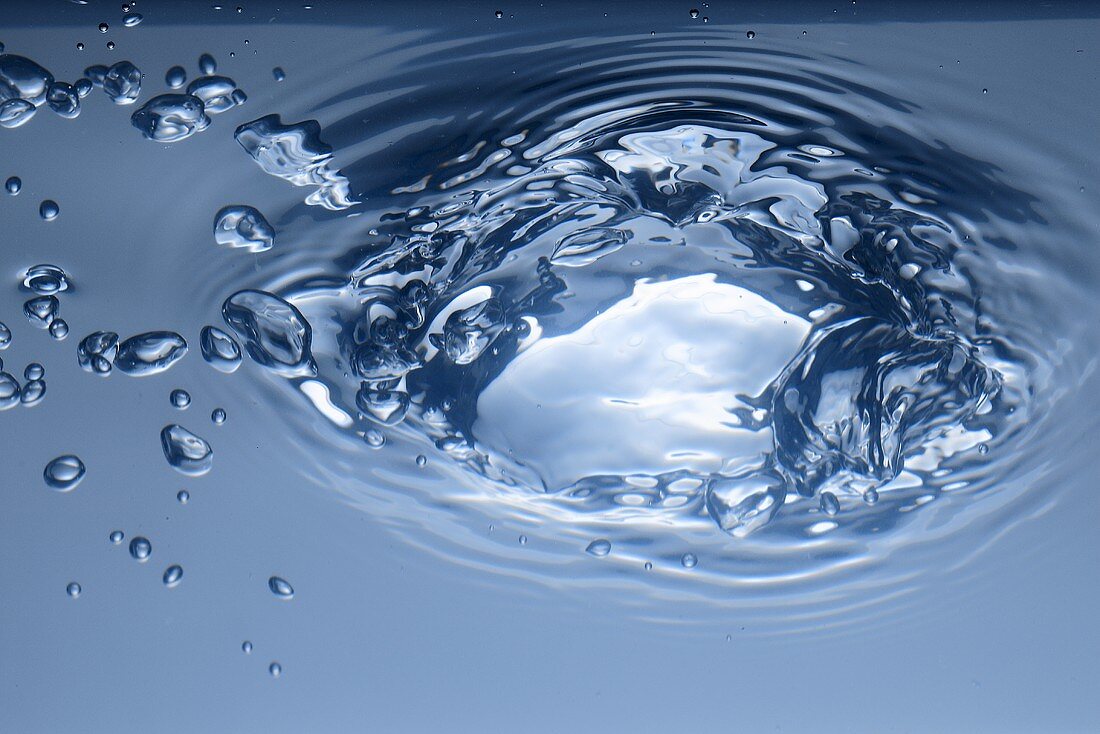 Swirls of water