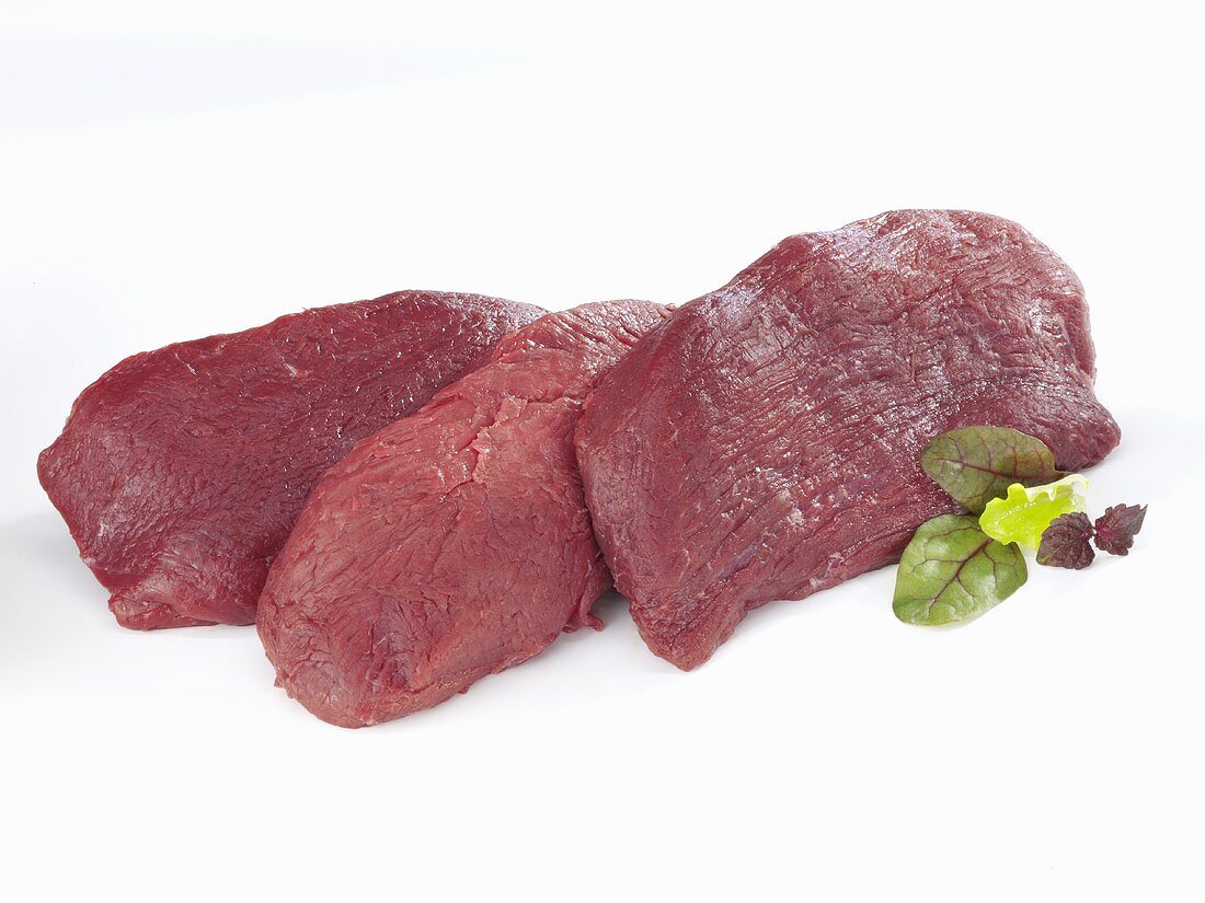 Raw ostrich meat