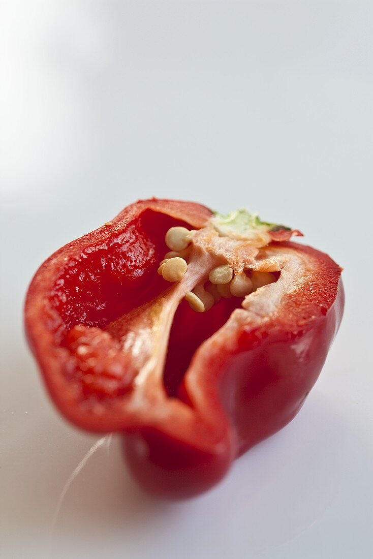 Half of a red pepper
