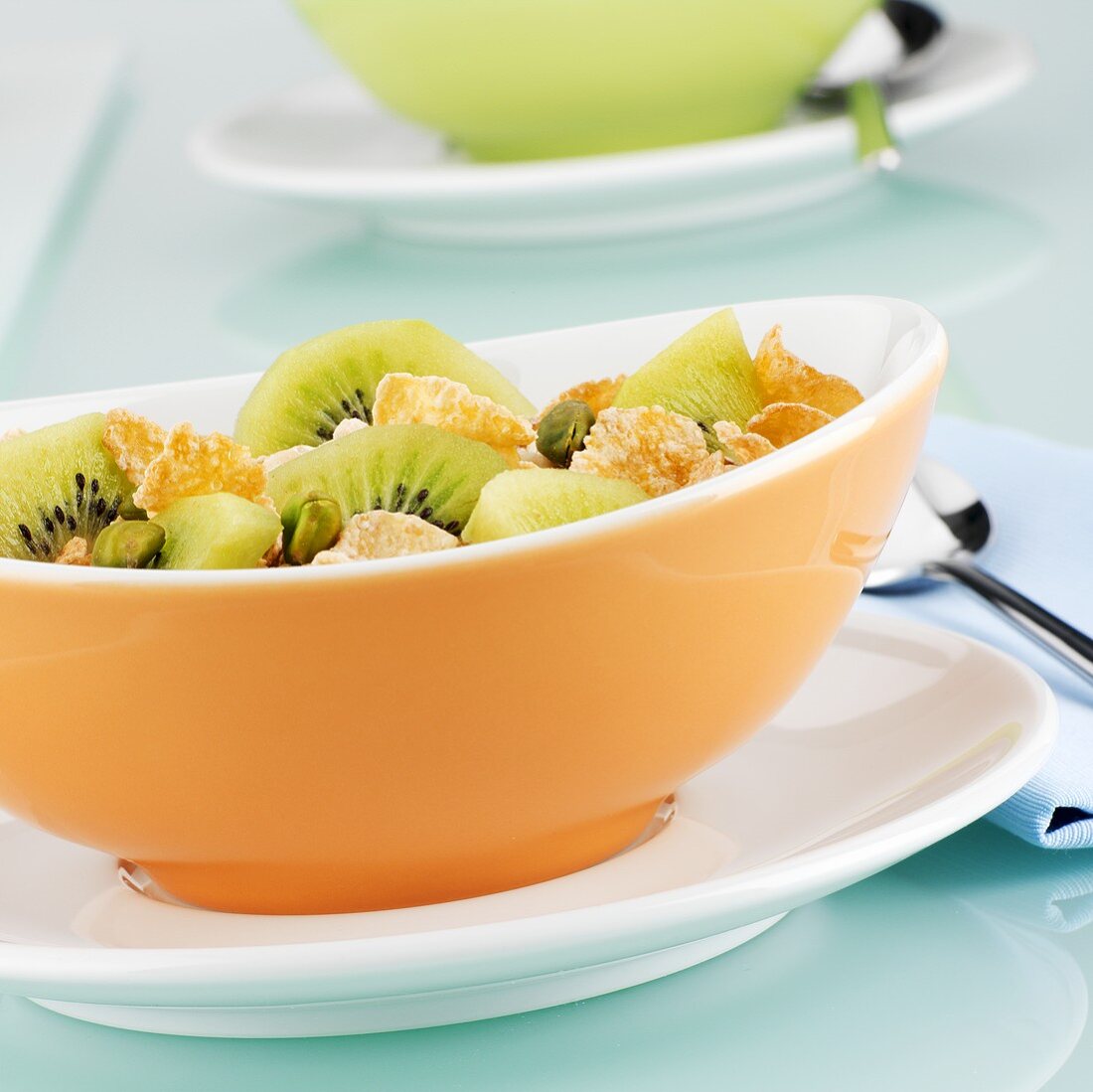 Cornflakes mit Kiwis