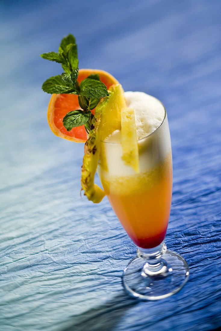 Orangen-Ananas-Drink