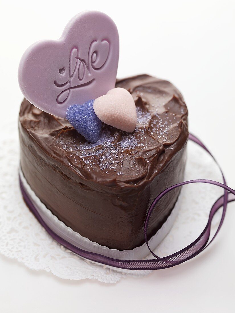 Chocolate cake for Valentine's Day