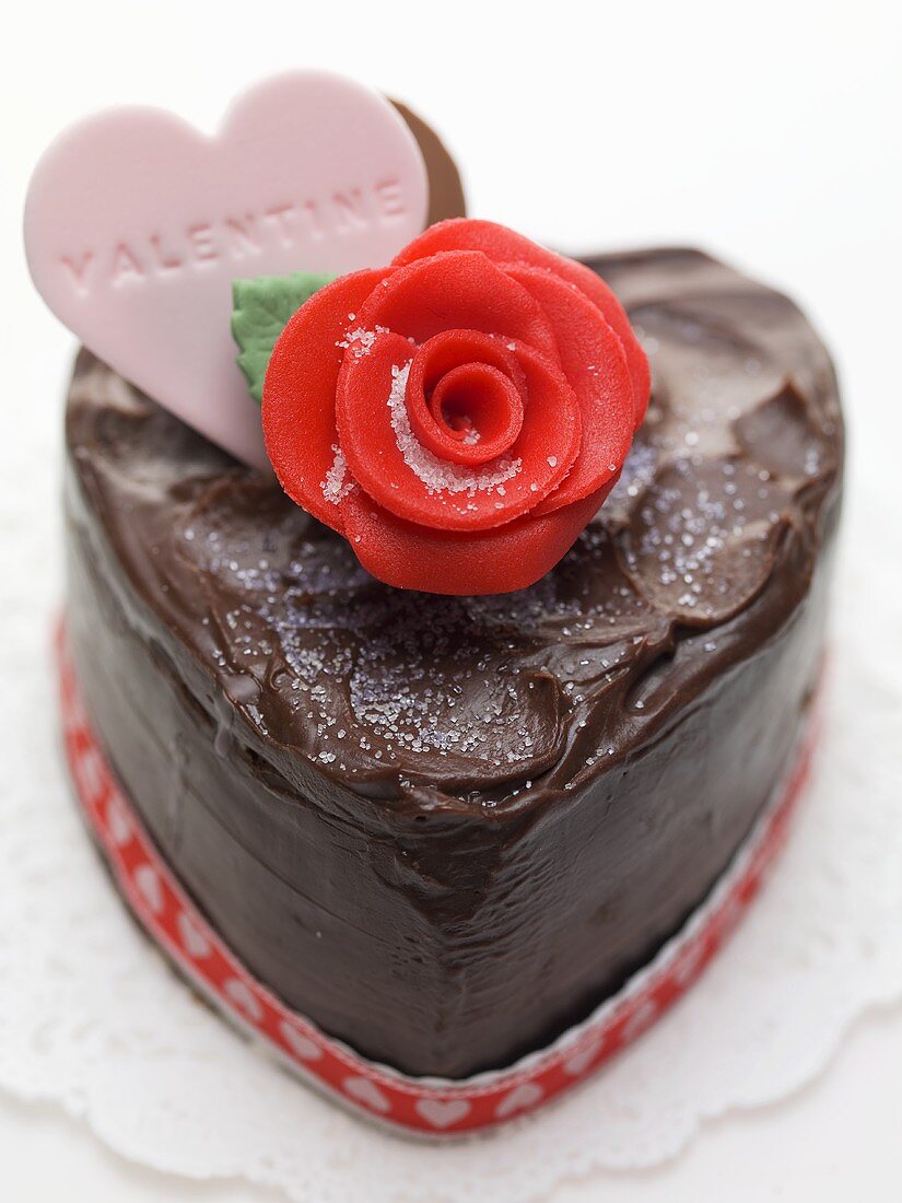 Schokoladentorte zum Valentinstag