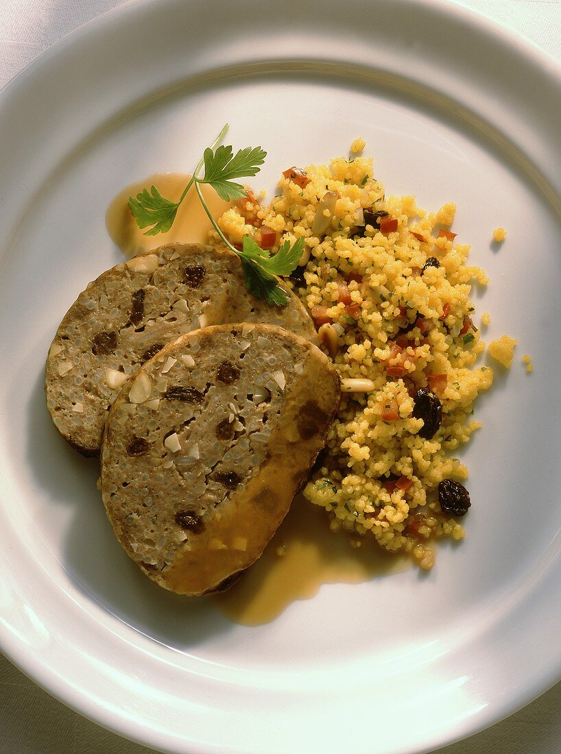 Oriental Lamb Meat Loaf with Couscous
