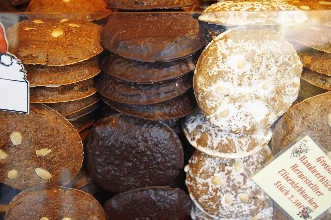 Elisenlebkuchen auf einem Weihnachstmarkt