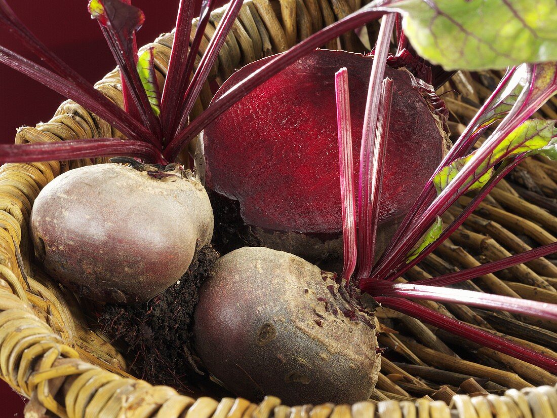 Beetroot in a basket