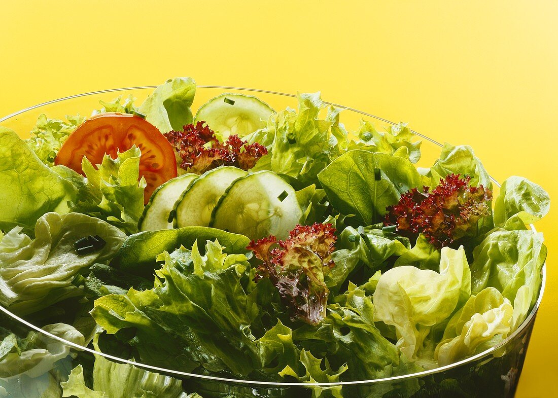 Eine Schüssel gemischter Salat