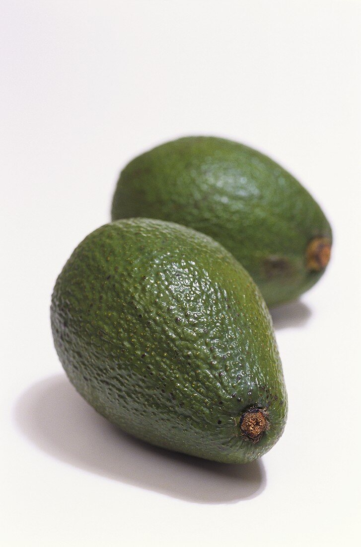 Two avocados