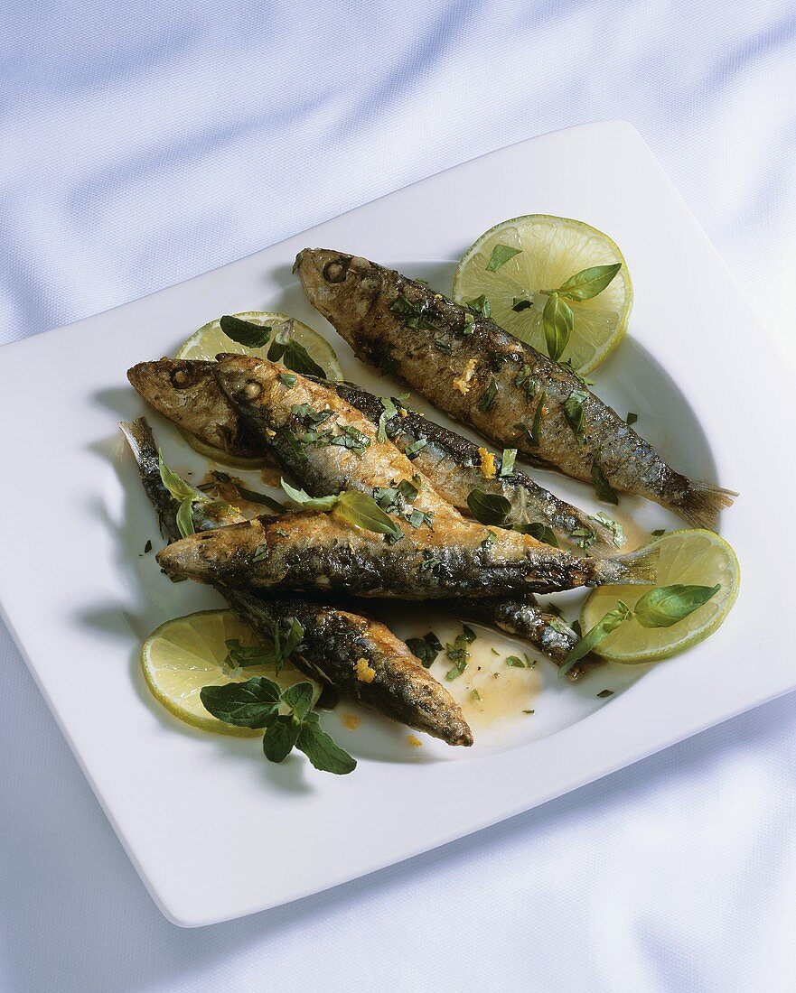 Sardines with herbs